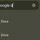 لقطة شاشة لبحث عن تطبيق على iOS تعرض Google Drive